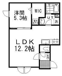 PROMENADE 1LDKの間取図画像