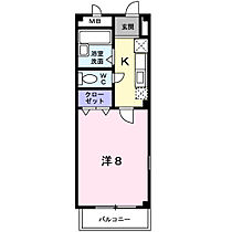 ペンサミエント 201号室 ｜ 茨城県日立市諏訪町（賃貸アパート1K・2階・26.08㎡） その2