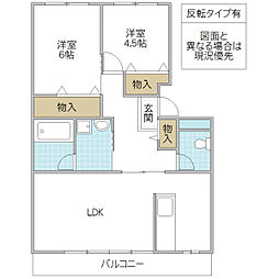 間取図画像 2LDK