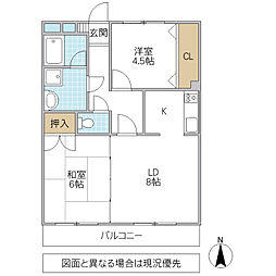 間取図画像 2LDK