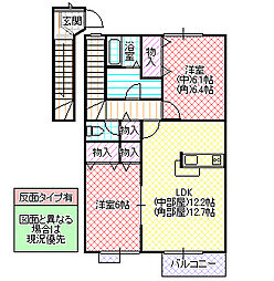 間取図画像 2LDK