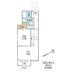 間取図画像 1LDK