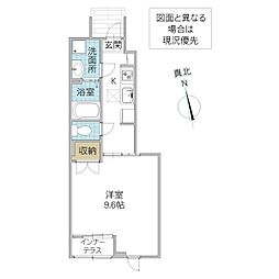 MKB-III 1Kの間取図画像