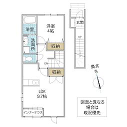 Anaciel 1LDKの間取図画像