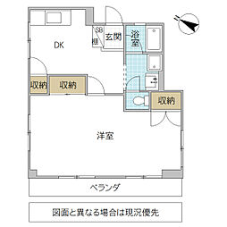 コーポラス明和 1DKの間取図画像