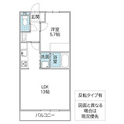 CASAWIN 1LDKの間取図画像