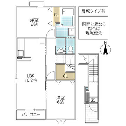 カーサフィオーレ２_間取り_0