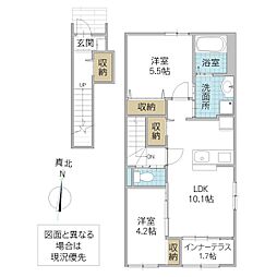 Loulou 2LDKの間取図画像