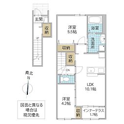 Loulou 2LDKの間取図画像