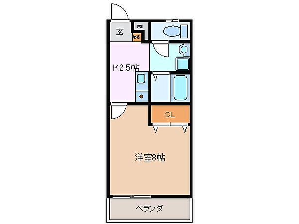 ラックス富田 301｜三重県四日市市西富田町(賃貸マンション1K・3階・28.10㎡)の写真 その2