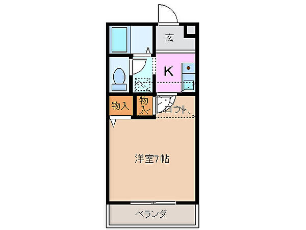 プラザコート西富田 204｜三重県四日市市西富田３丁目(賃貸アパート1K・2階・24.15㎡)の写真 その2