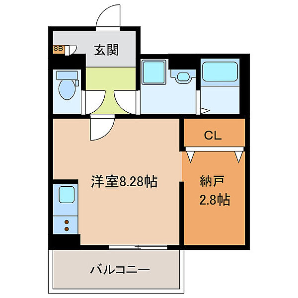 ＭＡＲＵＭＩ(マルミ) 202｜三重県四日市市東富田町(賃貸マンション1R・2階・30.41㎡)の写真 その2