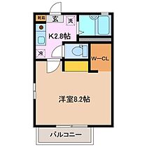 フェアリーランド　Ｂ棟 206 ｜ 三重県四日市市大矢知町（賃貸アパート1K・2階・24.24㎡） その2