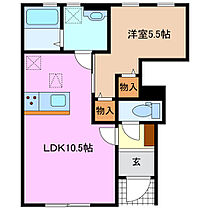 リーブルファイン南福崎 103 ｜ 三重県三重郡川越町大字南福崎（賃貸アパート1LDK・1階・38.52㎡） その2