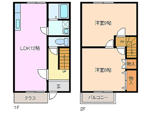 メゾンＫＯＭＡＫＩ 8｜三重県四日市市まきの木台１丁目(賃貸アパート2LDK・1階・66.00㎡)の写真 その2