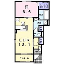 ウイステリアＡ棟 101 ｜ 三重県四日市市生桑町（賃貸アパート1LDK・1階・52.38㎡） その2