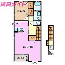 エバーグリーン  ｜ 三重県三重郡川越町大字当新田（賃貸アパート1LDK・2階・53.57㎡） その2