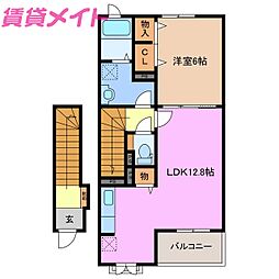 グレース・ヒルズB 2階