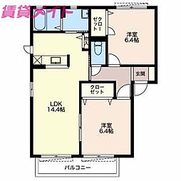 ＭａｓｔＴｏｗｎ富田Ａ 2階