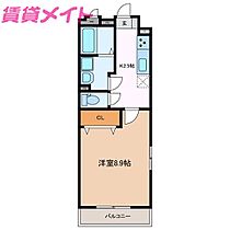 ＶＩＧＯＲＥ　Ｓｈｉｒａｓｕｋａ  ｜ 三重県四日市市白須賀1丁目（賃貸マンション1K・3階・30.60㎡） その2