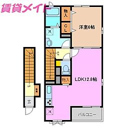 コリーヌ東坂部B 2階