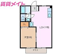 サンヒルB 1階/-
