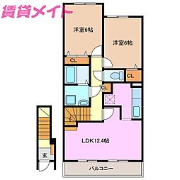 クレーストI 2階