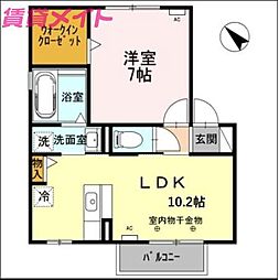 アメージング・フラッツ(D・E) E 2階