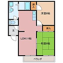 三重県桑名市西正和台５丁目（賃貸アパート2LDK・2階・48.50㎡） その2