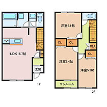 三重県桑名市大字東方（賃貸テラスハウス3LDK・1階・85.30㎡） その1