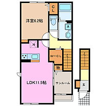 三重県桑名市大字額田（賃貸アパート1LDK・2階・50.96㎡） その2