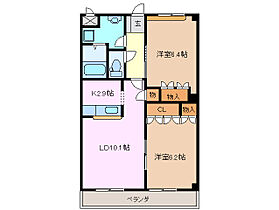 三重県三重郡川越町大字豊田一色（賃貸アパート2LDK・2階・57.85㎡） その2