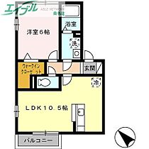 メゾン ピコ　A  ｜ 三重県桑名市陽だまりの丘7丁目（賃貸アパート1LDK・2階・40.43㎡） その2