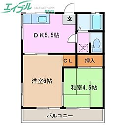 サニーハイツ服部 2階