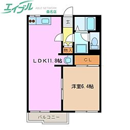 サンライズハイツ B 2階/-