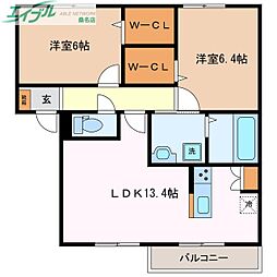 エルメゾン蓮花寺 2階/-