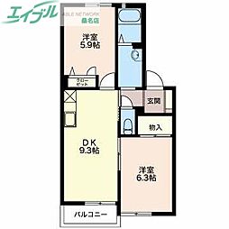 ヴィラグランデ繁松C 1階