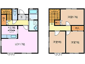 グランジュッテ A棟 102 ｜ 三重県桑名市新西方３丁目（賃貸テラスハウス3LDK・1階・84.46㎡） その2