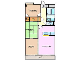 エトワール桑名 403 ｜ 三重県桑名市大字東方（賃貸マンション3LDK・4階・66.90㎡） その2