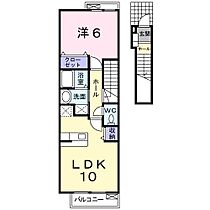 メゾン・ソレイユ　II 202 ｜ 三重県桑名市陽だまりの丘８丁目（賃貸アパート1LDK・2階・42.37㎡） その2