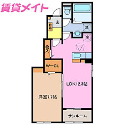 ラ・プルミエール和貴　Ｂ 1階/-