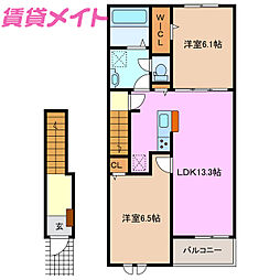 間取図画像 2LDK