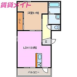間取図画像 1LDK