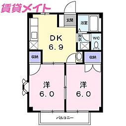 ニューシティチェスナッツＢ 2階