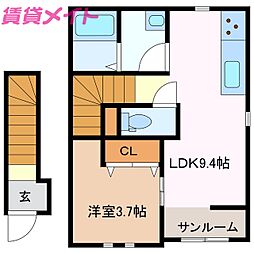 コスミックエステート 西 2階