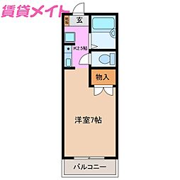 KAYO 1Kの間取図画像