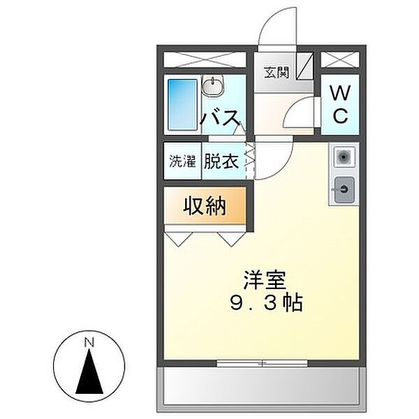 エルガーデン 202｜三重県四日市市平津新町(賃貸アパート1R・2階・24.70㎡)の写真 その2