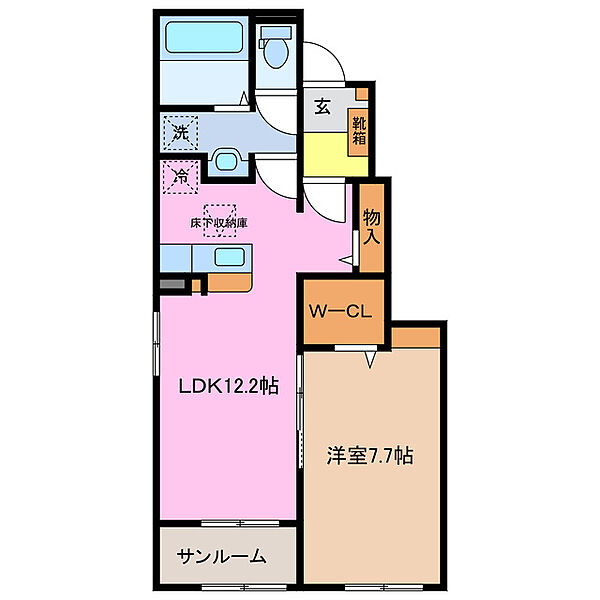 モアナI 103｜三重県三重郡川越町大字亀須新田(賃貸アパート1LDK・1階・50.14㎡)の写真 その2