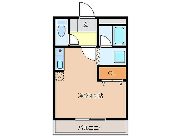 エルガーデン 201｜三重県四日市市平津新町(賃貸アパート1R・2階・22.80㎡)の写真 その2