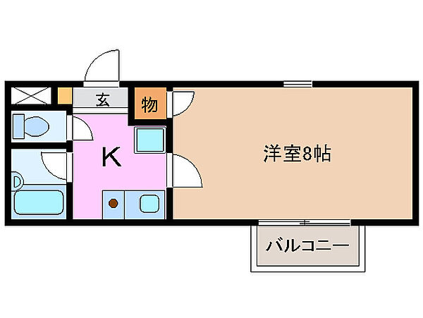 プロミネント川越富洲原 1E｜三重県三重郡川越町大字豊田(賃貸マンション1K・1階・20.60㎡)の写真 その2